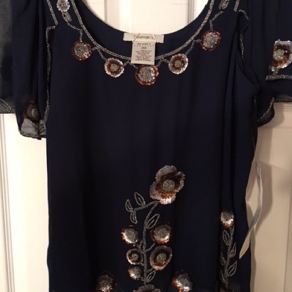 Ladie Sequined Blouse New with Tags. - Picture 2 of 7